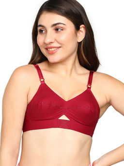 BLOSSOM - Priyasajini Solid Full Coverage Bra Maroon