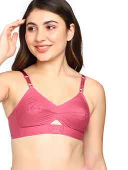 BLOSSOM - Priyasajini Solid Full Coverage Bra Pink