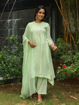 Bud & Tulip - Dhara Dream Kurta with Palazzo and Dupatta (Set of 3)