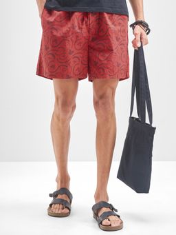 HIGHLANDER - Disney Mickey Mouse Men Red Printed Mid Rise Cotton Boxer