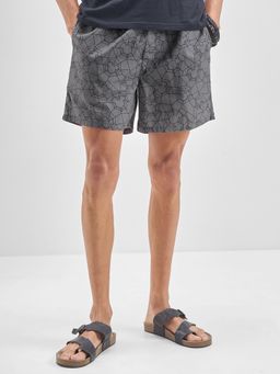 HIGHLANDER - Disney Mickey Mouse Men Grey Printed Mid Rise Cotton Boxer