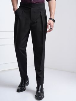 HIGHLANDER - Men Black Gurkha Trouser