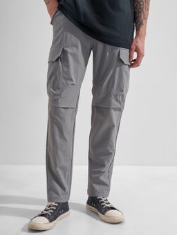 HIGHLANDER - Men Grey Elasticated Traveller Cargo