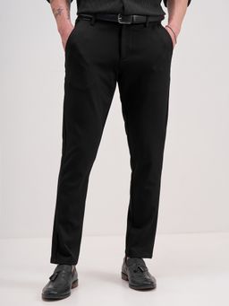 HIGHLANDER - Men Black Super Stretch Knited Trouser