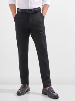 HIGHLANDER - Men Black Super Stretch Knited Trouser