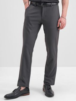 HIGHLANDER - Men Grey Super Stretch Knited Trouser
