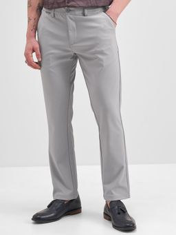 HIGHLANDER - Men Grey Super Stretch Knited Trouser