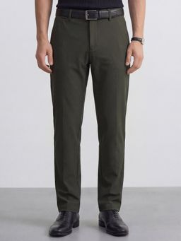 HIGHLANDER - Men Olive Super Stretch Knited Trouser