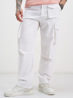 HIGHLANDER - Star Wars Star Wars Men White Men Cotton High Rise Loose Fit Cargo