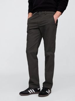 GAP - Black Men's Solid Regular Casual Chinos
