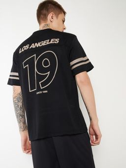 max - Black Men Typography Sports T-Shirt
