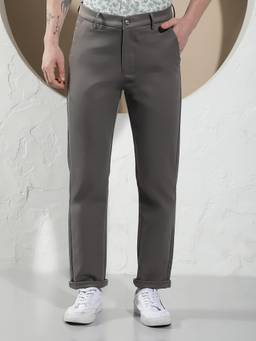 CRIMSOUNE CLUB - Men's Versatile Grey Trouser