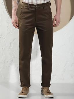 CRIMSOUNE CLUB - Men's Essential Brown Trouser