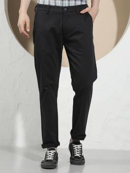 CRIMSOUNE CLUB - Men's Smart Fit Black Trouser