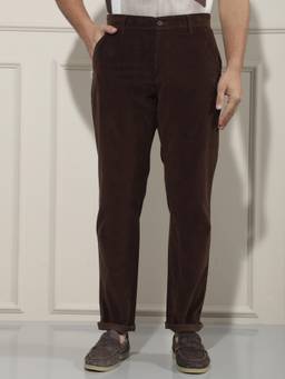 CRIMSOUNE CLUB - Men's Premium Brown Corduroy Trouser