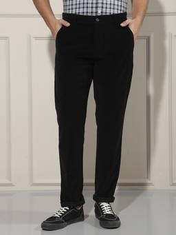 CRIMSOUNE CLUB - Men's Essential Black Corduroy Trouser