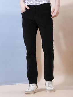 CRIMSOUNE CLUB - Men's Essential Corduroy Black Trouser