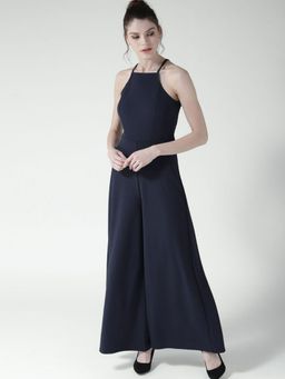 Twenty Dresses by Nykaa Fashion - Navy Blue Going Down Town Jumpsuit