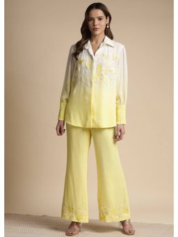 SAKSHI KHETTERPAL - Sunshine Ombre Embroidered Co-Ord (Set of 2)