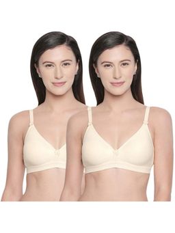 Bodycare - B, C & D Cup Perfect Coverage Bra-Pack Of 2 - Nude