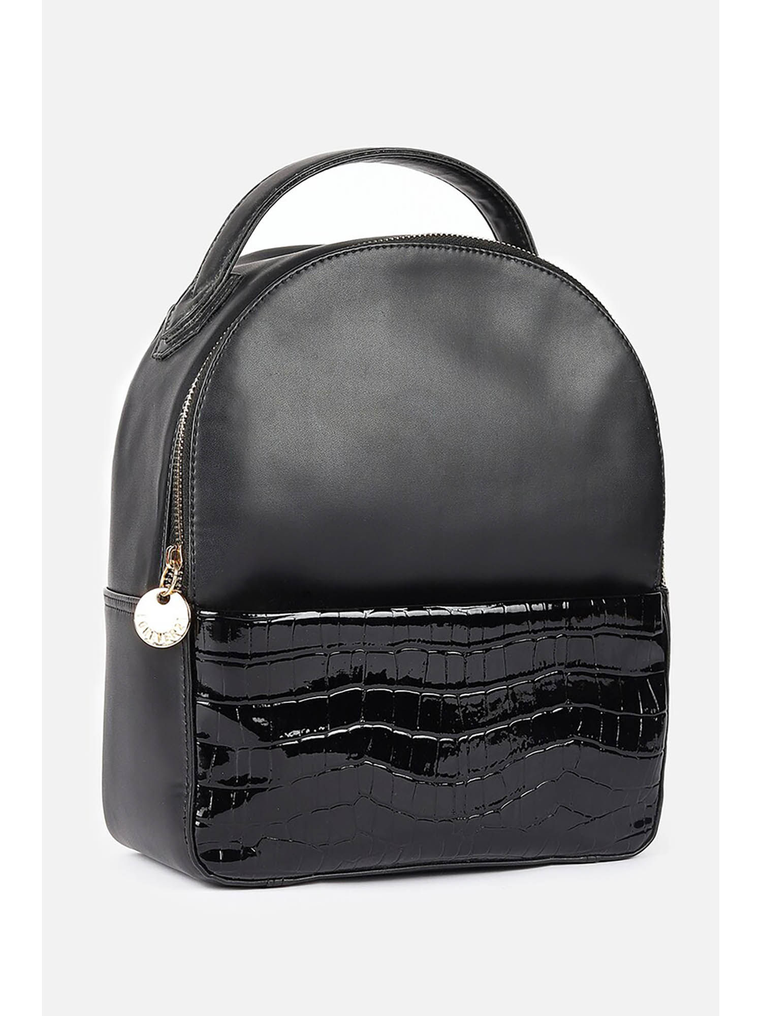 Buy Forever 21 Solid Black Backpack Online