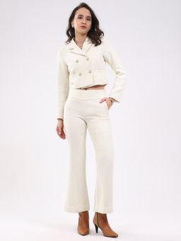 Global Republic - Women White Blend Textured Co-Ord Set