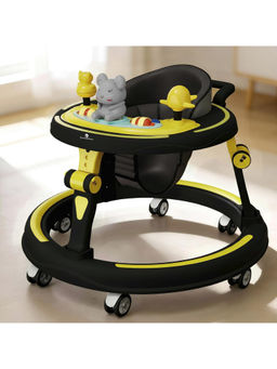 StarAndDaisy - Baby Walkers for Kids with Switchable Food & Musical Toy Tray - Yellow & Black