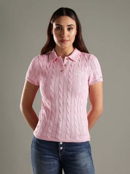 Tommy Hilfiger - Slim Fit Cotton Polo Collar Sweater
