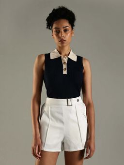 Tommy Hilfiger - Slim Fit Viscose Polo Collar Sweater
