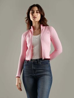 Tommy Hilfiger - Slim Fit Cotton Mock Neck Cardigan