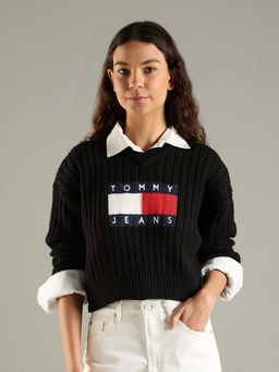 Tommy Hilfiger - Regular Fit Polyester Crew Neck Sweater
