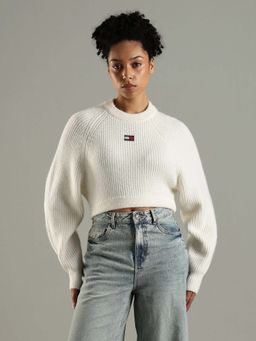 Tommy Hilfiger - Relaxed Fit Polyester Crew Neck Sweater