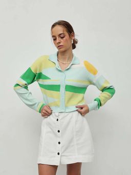 STREET 9 - Women Jacquard Cardigan