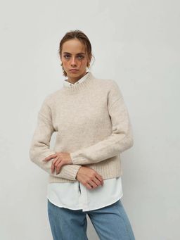 STREET 9 - Women Beige Warm Sweater