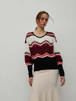 STREET 9 - Women Multi-Color Acrylic Sweater