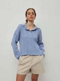 STREET 9 - Women Blue Acrylic sweater