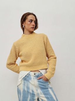 STREET 9 - Women Beige Acrylic sweater