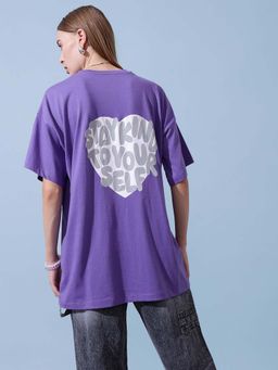 STREET 9 - Purple Women-Oversized Fit T-shirt