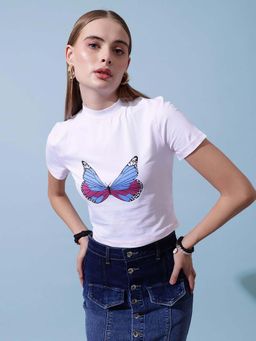 STREET 9 - White Women-Regular Fit T-shirt