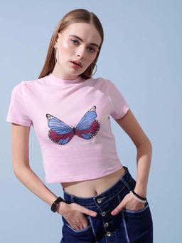 STREET 9 - Pink Women-Regular Fit T-shirt