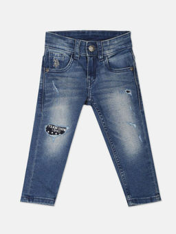U.S. POLO ASSN. - Distressed Stone Wash Jeans