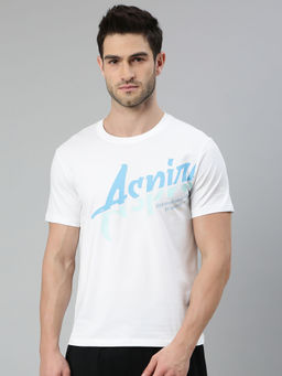 Xtep - White Printed Regular Fit Active T-Shirt