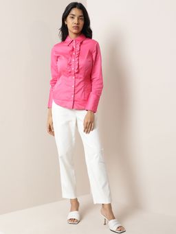 RAREISM - Aubrey Solid Pink Shirt