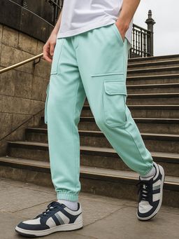 Bewakoof - Air 1.0 Men's Green Oversized Cargo Joggers