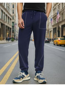 Bewakoof - Men's Navy Blue Oversized Joggers