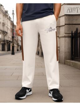 Bewakoof - Men's Gardenia The Rogue Color Block Oversized Track Pants