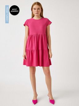 Koton - Mini Fuchsia Dress