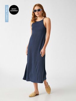Koton - Midi Navy Blue Dress