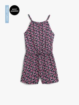 Koton - Girls Lacivert Printed Dress