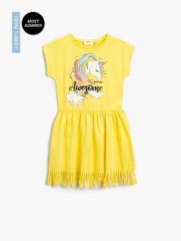 Koton - Girls Yellow Dress